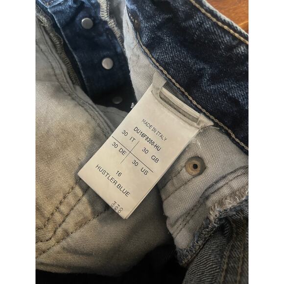Rick Owens DRKSHDW Blue  Detroit Cut Slim Fit Denim Jeans Mens Size 30 (FLAWED) - Picture 5 of 14